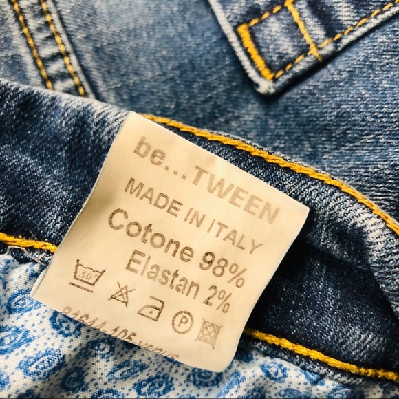 Be TWEEN 10.5” High Rise Button Fly Skinny Jeans - Picture 6 of 8